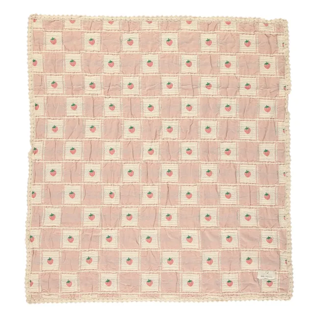 Strawberry Organic Cotton Blanket | Peach