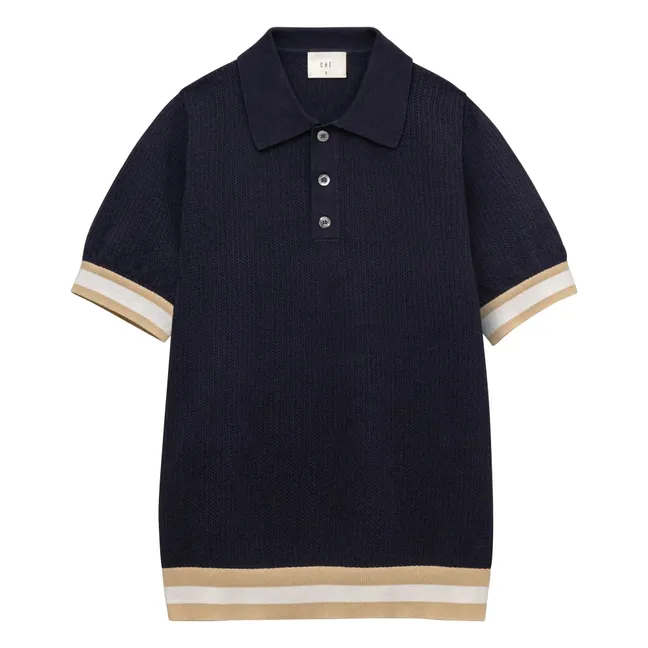 Polo de algodón Quinn | Azul Marino
