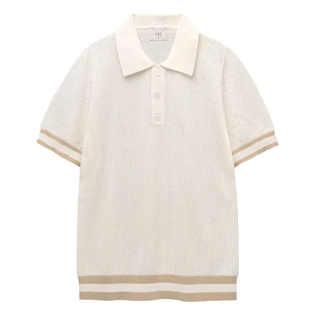 Polo de algodón Quinn | Blanco