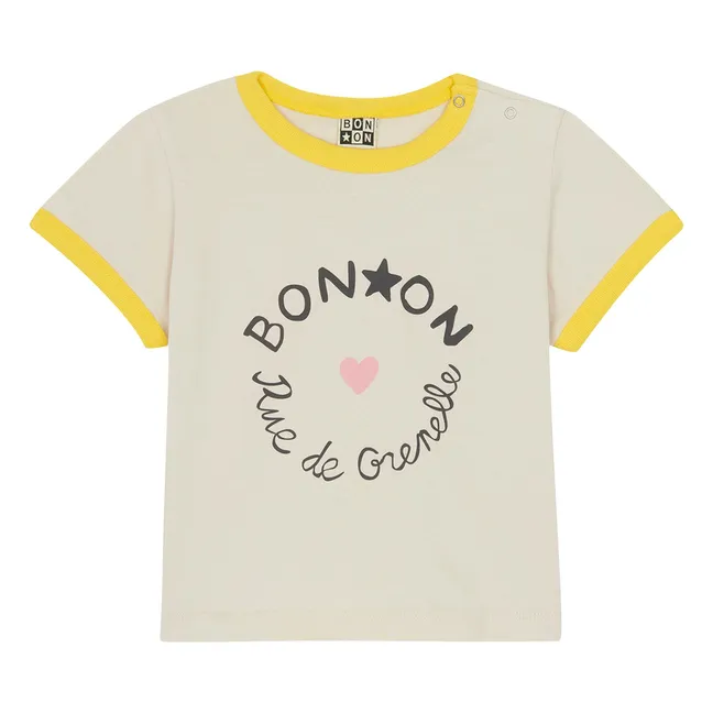 Napo Bébé Capsule 25 ans Contrast T-shirt | Cream