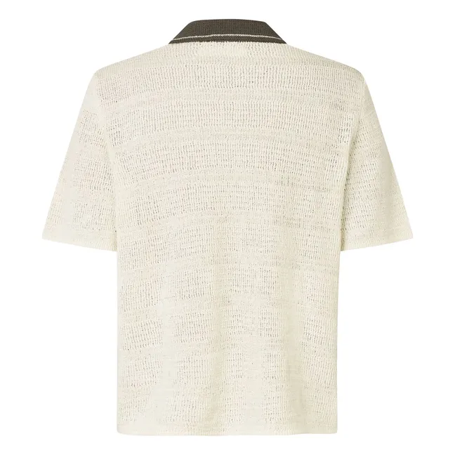 Camisa de manga corta Sapercy Mesh | Blanco