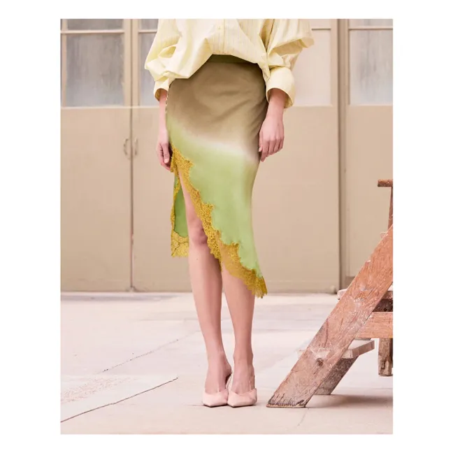 Jupe Eranu Soie | Vert