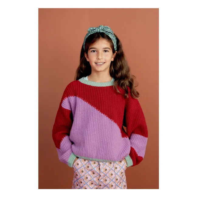 Pull Little Sister Laine et Cachemire | Rouge