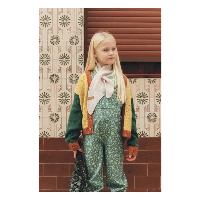 Cardigan Lunck Box Colorblock Laine | Jaune
