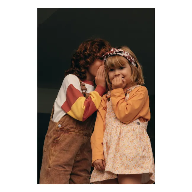 Robe Salopette Neighbors Fleurie | Jaune