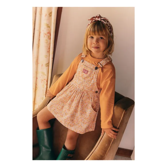 Robe Salopette Neighbors Fleurie | Jaune