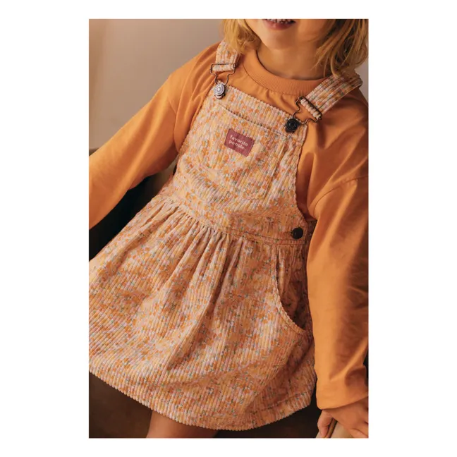 Robe Salopette Neighbors Fleurie | Jaune