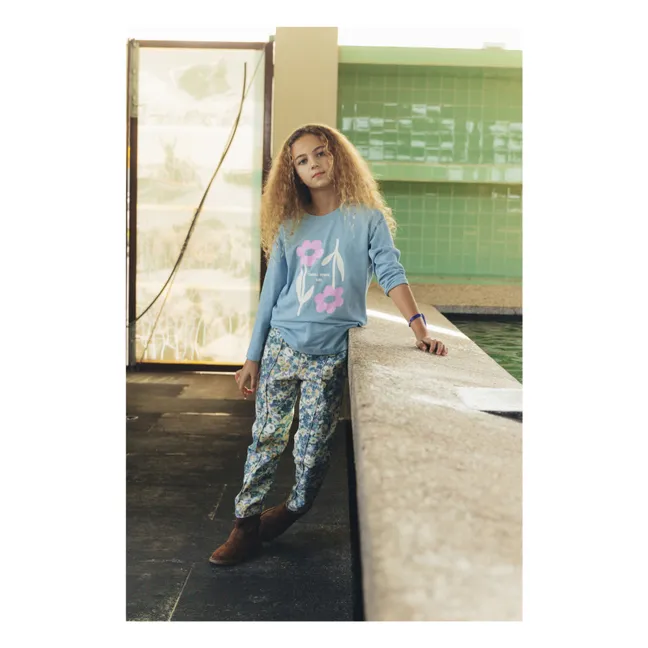Pantalon Mixtape Fleuri | Violet