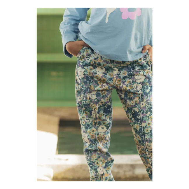 Pantalon Mixtape Fleuri | Violet