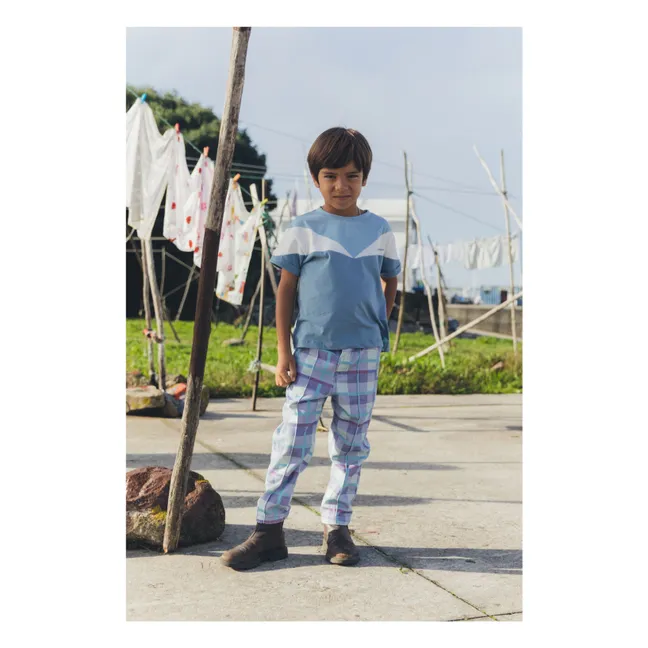 Classmate organic cotton T-shirt | Blue