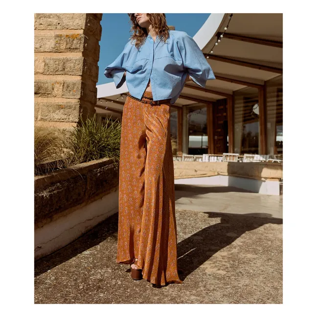 Blouse Soon Popeline de Coton | Bleu ciel