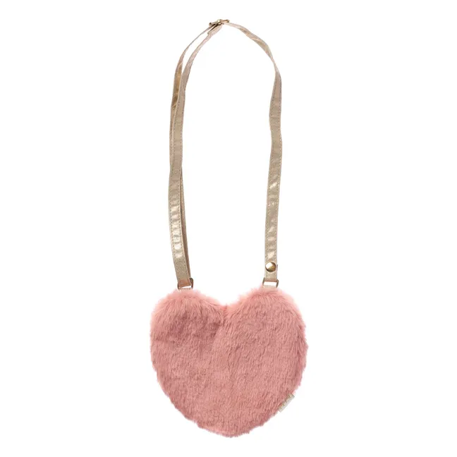 Sac Cœur Fluffy | Rose