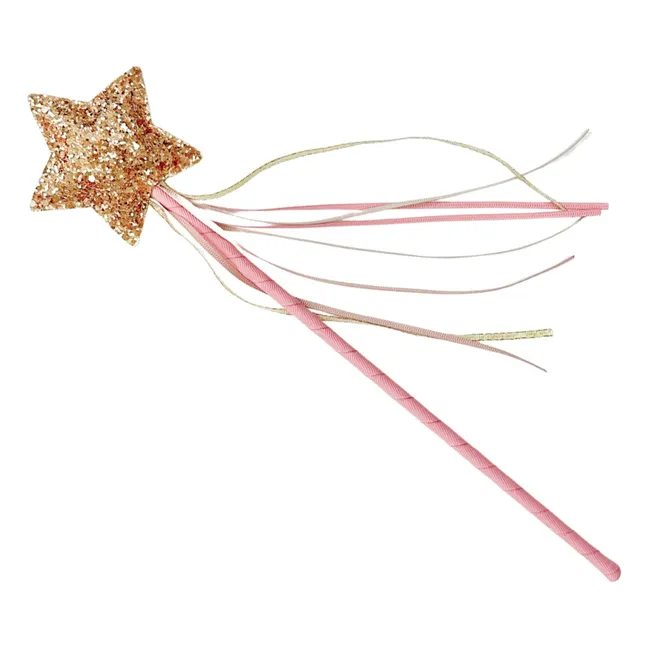 Baguette Magique Etoile Pailletée | Rose