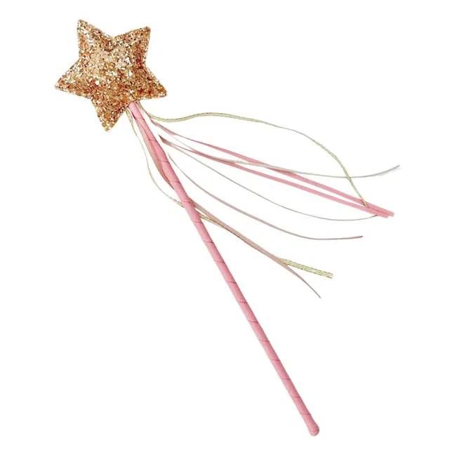 Baguette Magique Etoile Pailletée | Rose