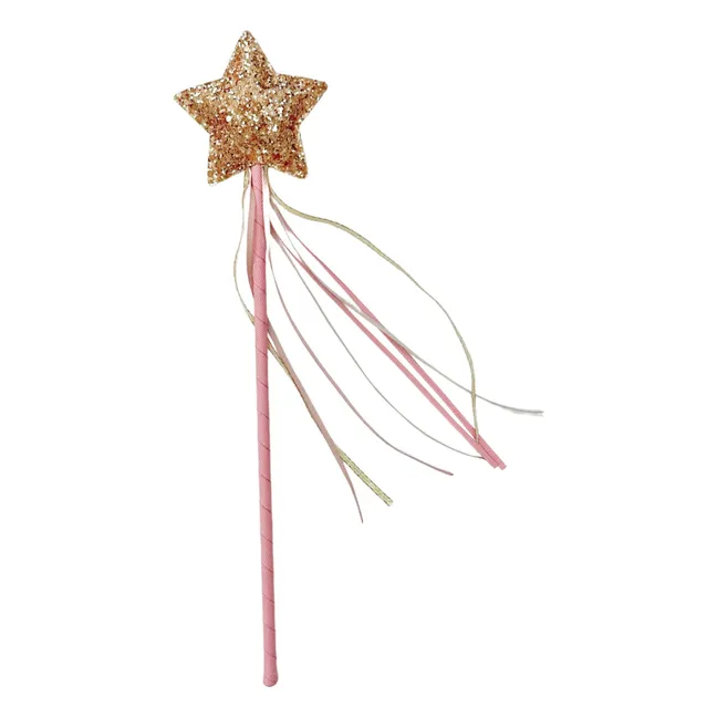 Baguette Magique Etoile Pailletée | Rose