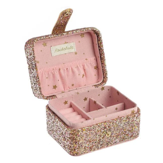 Boîte à Bijoux Confetti Pailletée | Doré