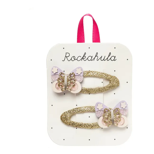 Lot de 2 Barrettes Conte de Fées Papillon | Lilas