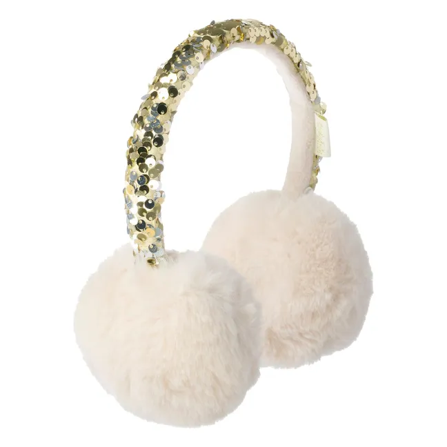 Cache-Oreille Sequins | Ivoire