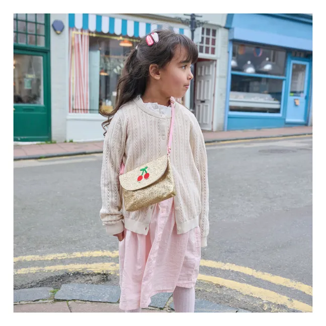 Sac Cerises Pailleté | Doré