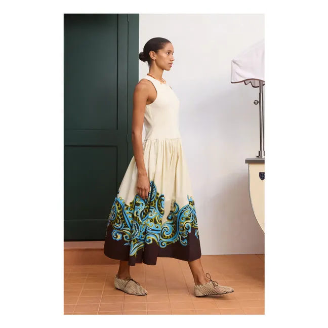 Robe Natalia Popeline de Coton Bio | Crème