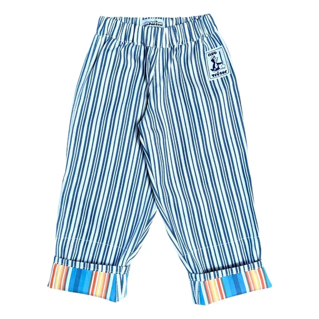 Pantalones a rayas Hickory Sunset | Azul