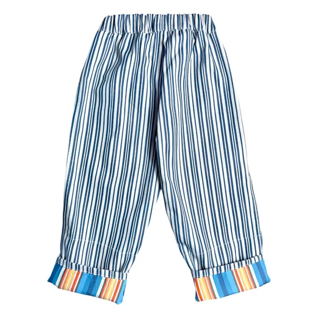 Pantalones a rayas Hickory Sunset | Azul