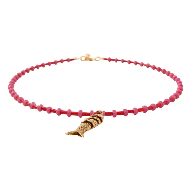 Collier Collioure Poisson | Rouge
