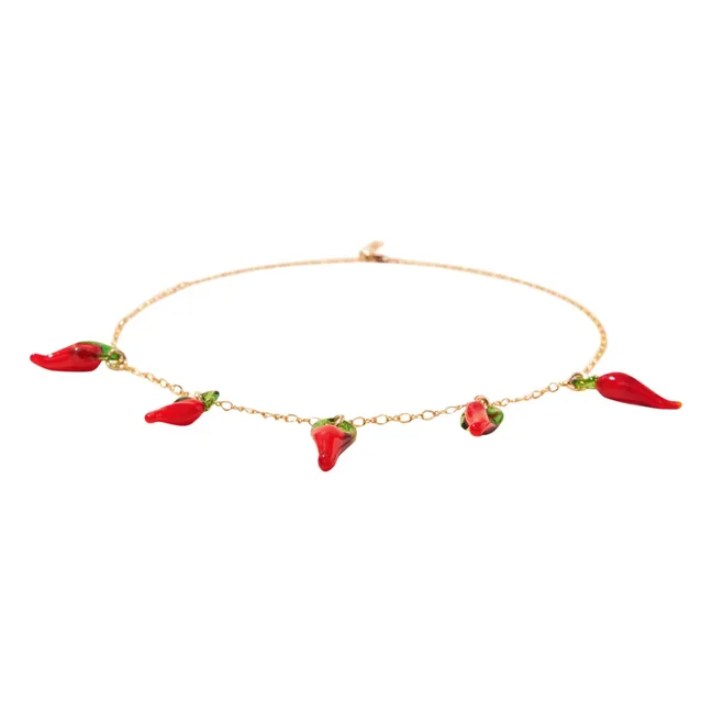 Collier Piment | Rouge