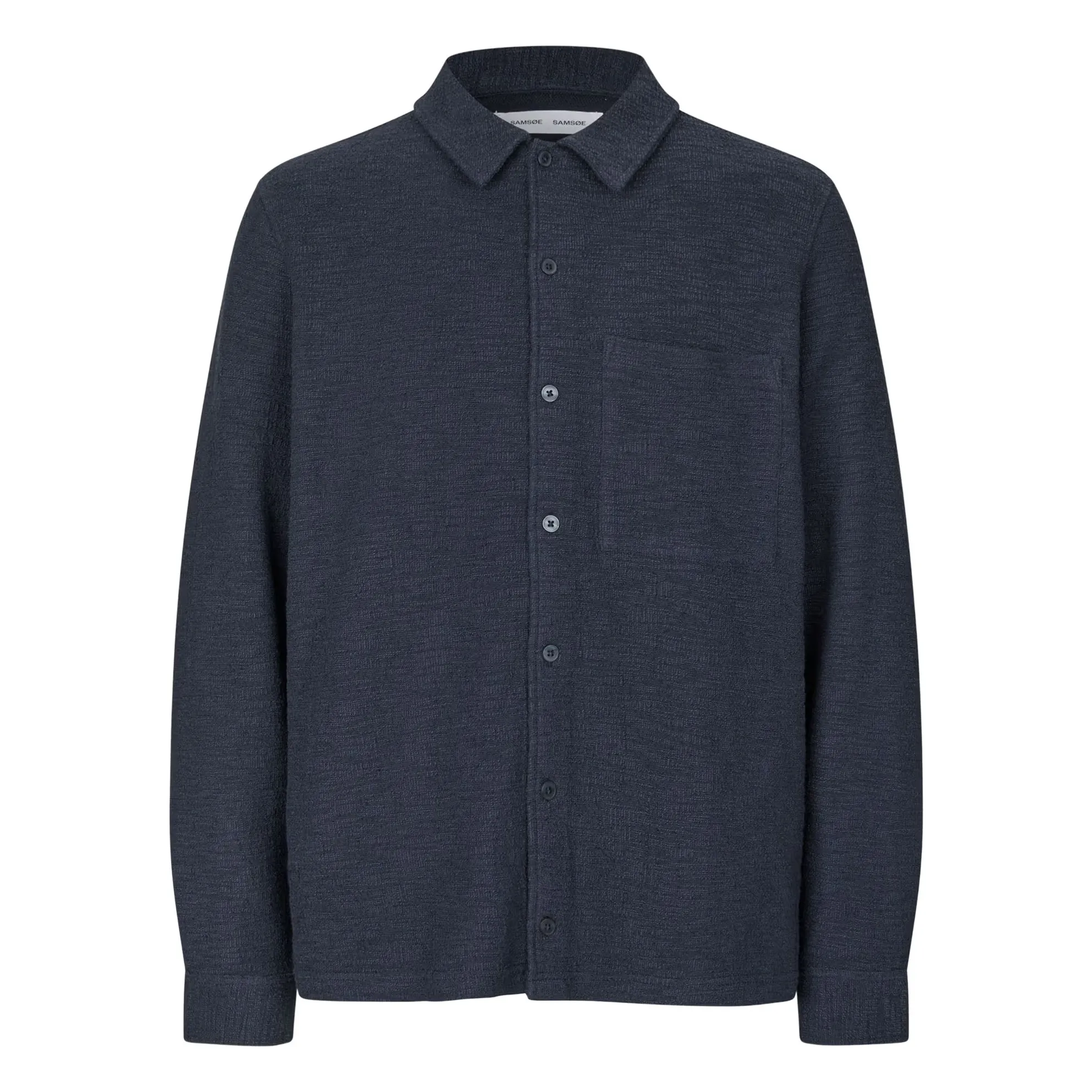 Samsoe Samsoe Dark Blue Sakore Cotton Shirt
