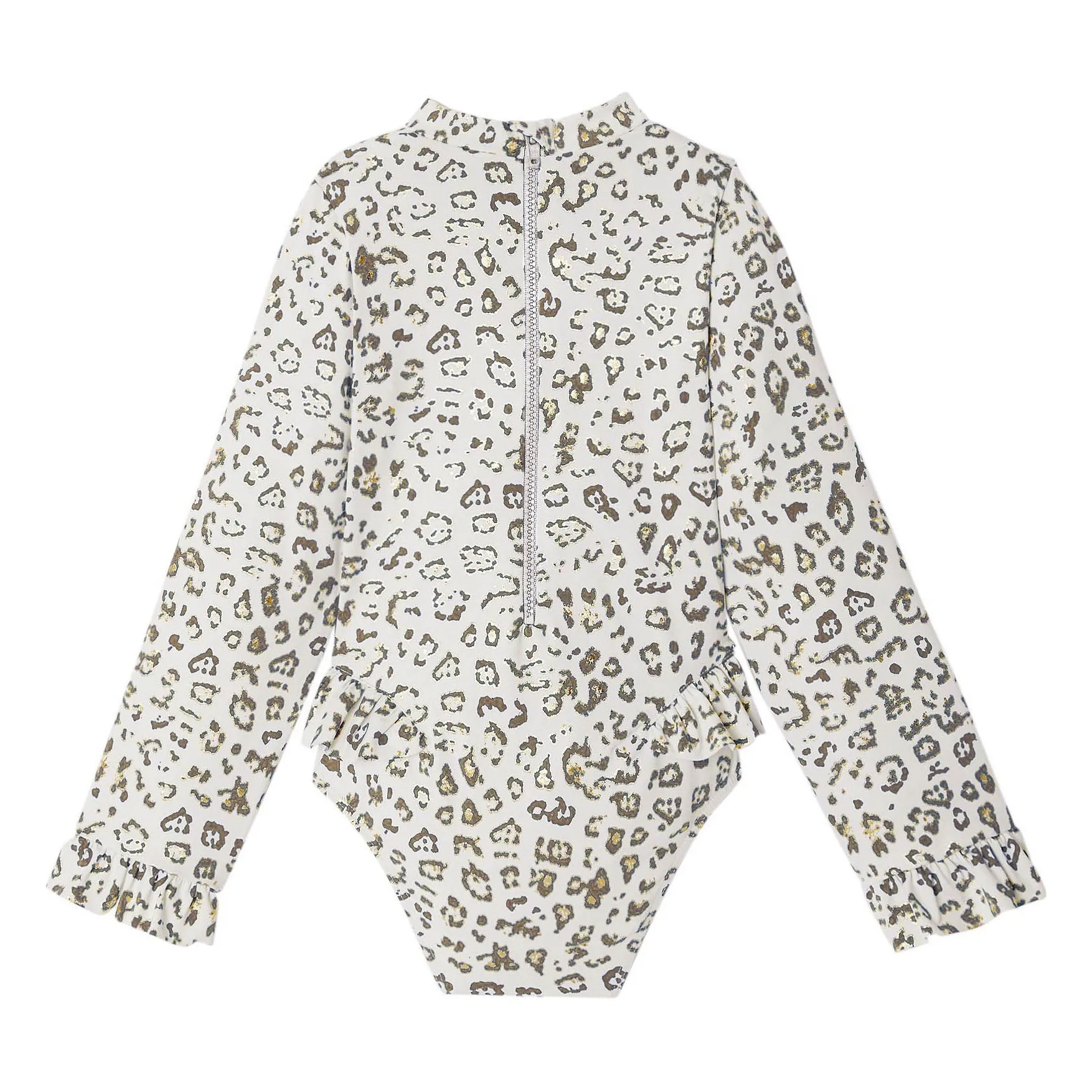 Maillot de Bain Anti-UV Savanna Léopard | Ecru- Image produit n°2
