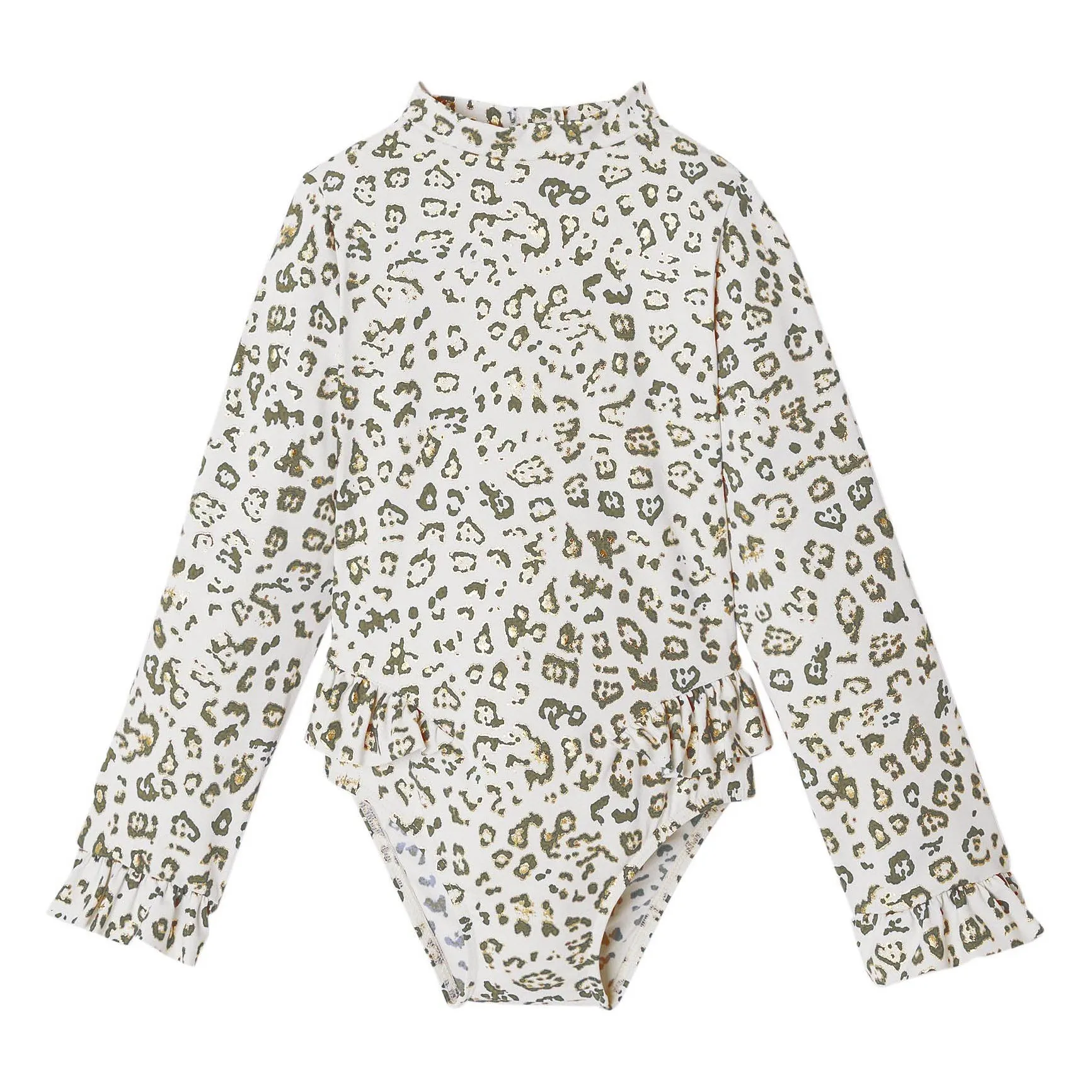 Maillot de Bain Anti-UV Savanna Léopard | Ecru- Image produit n°0