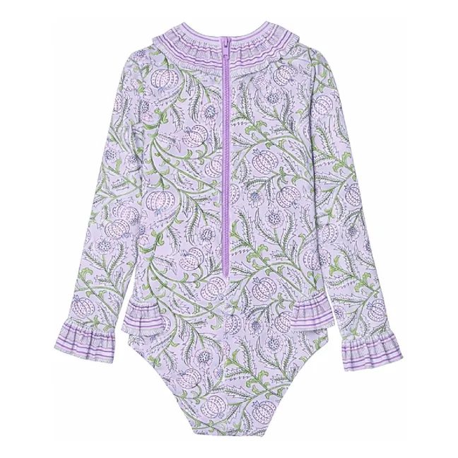 Maillot de Bain Anti-UV Poppy Fleuri | Lilas