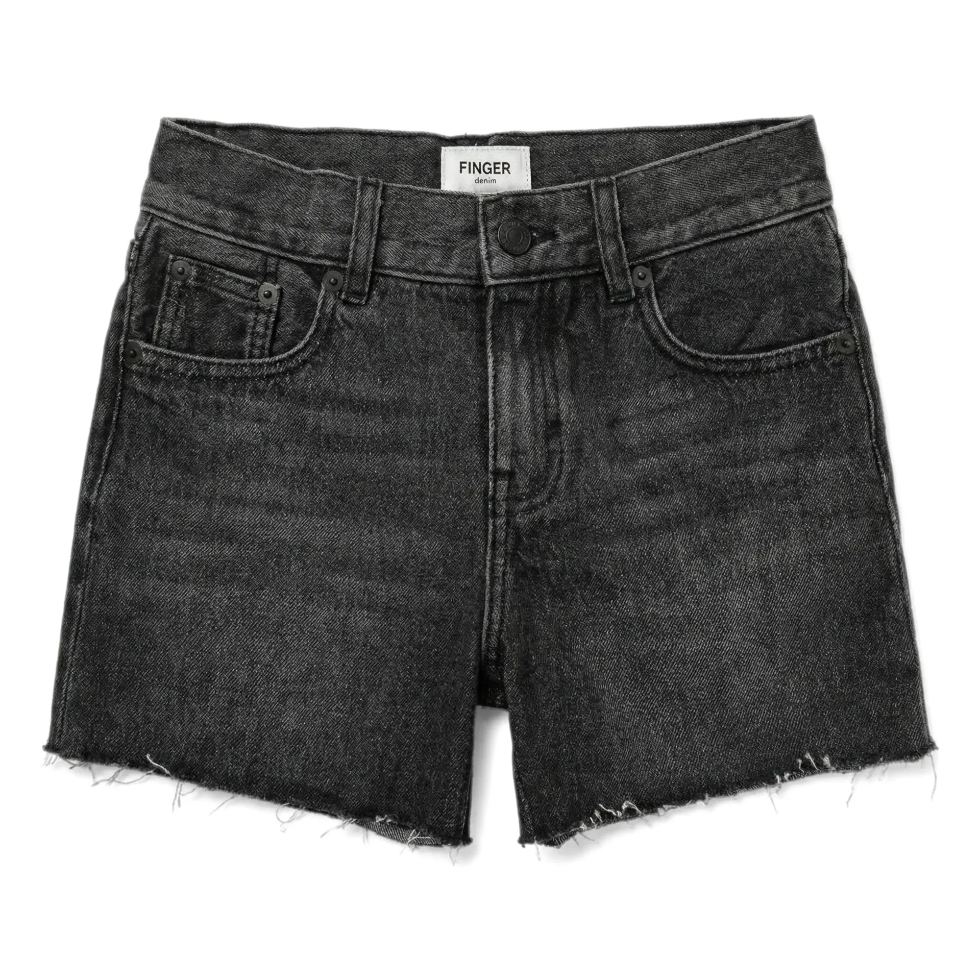 Finger In The Nose Denim Grey Denim Eva Shorts