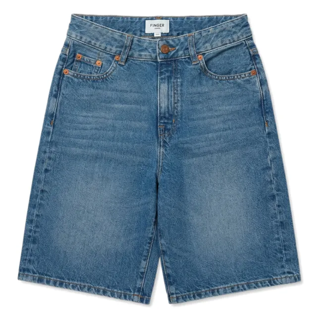 Bermuda Denim Oversize Sacha | Bleu jean