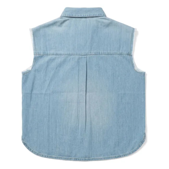 Camisa sin mangas Ella Denim | Gris