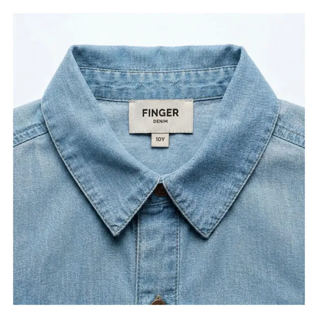Chemise Sans Manches Denim Ella | Gris