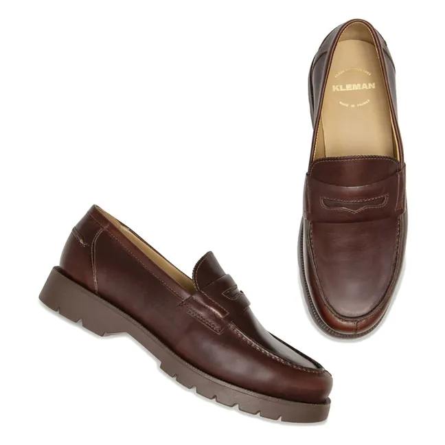 Cotteur A Penny Leather Loafers | Brown