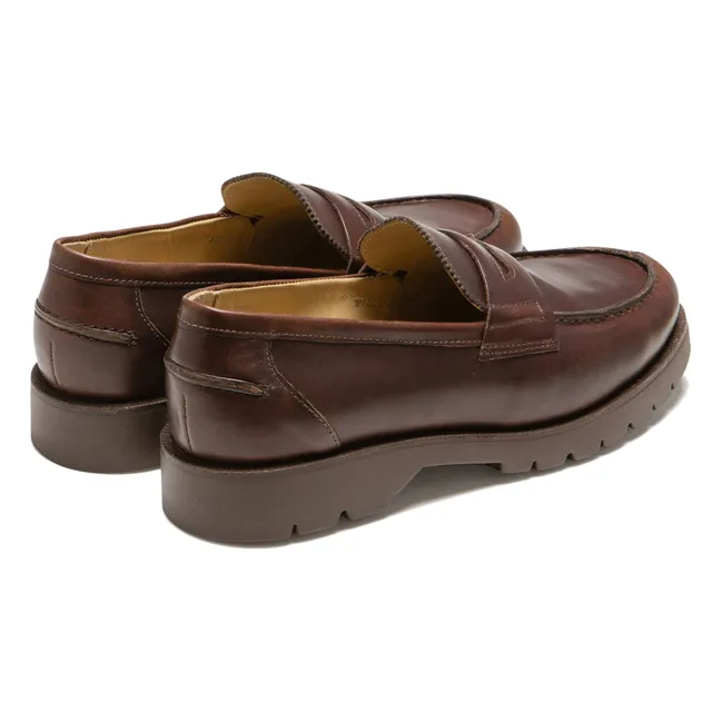 Cotteur A Penny Leather Loafers | Brown