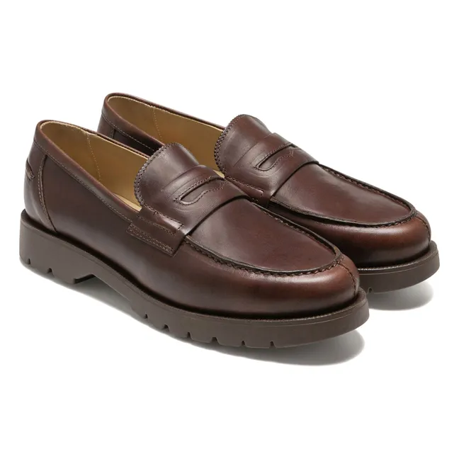 Cotteur A Penny Leather Loafers | Brown