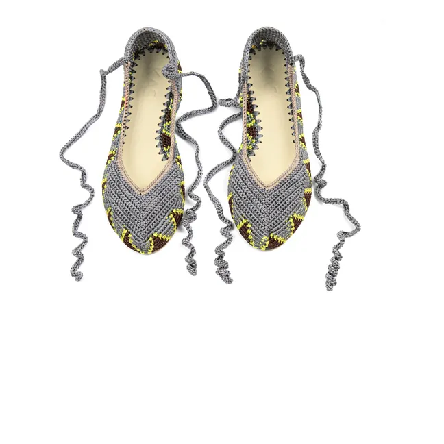 Ballerines High Poppy Grey | Gris