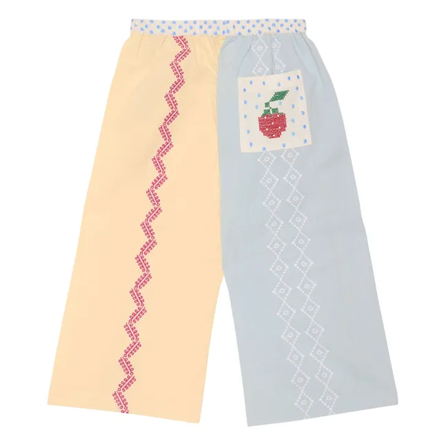 Saxo organic cotton pants - Children's collection | Pale blue