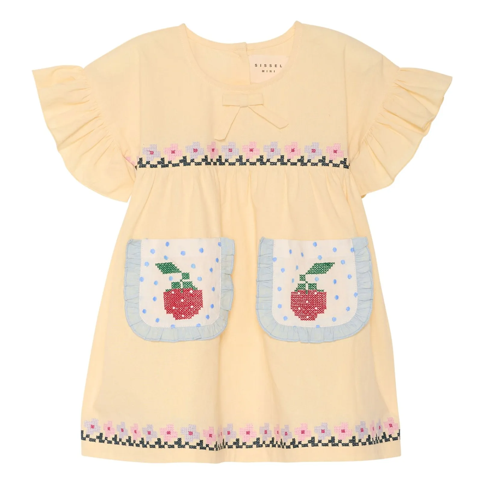 Robe Ohio Coton Bio - Collection Enfant | Jaune pâle- Image produit n°0
