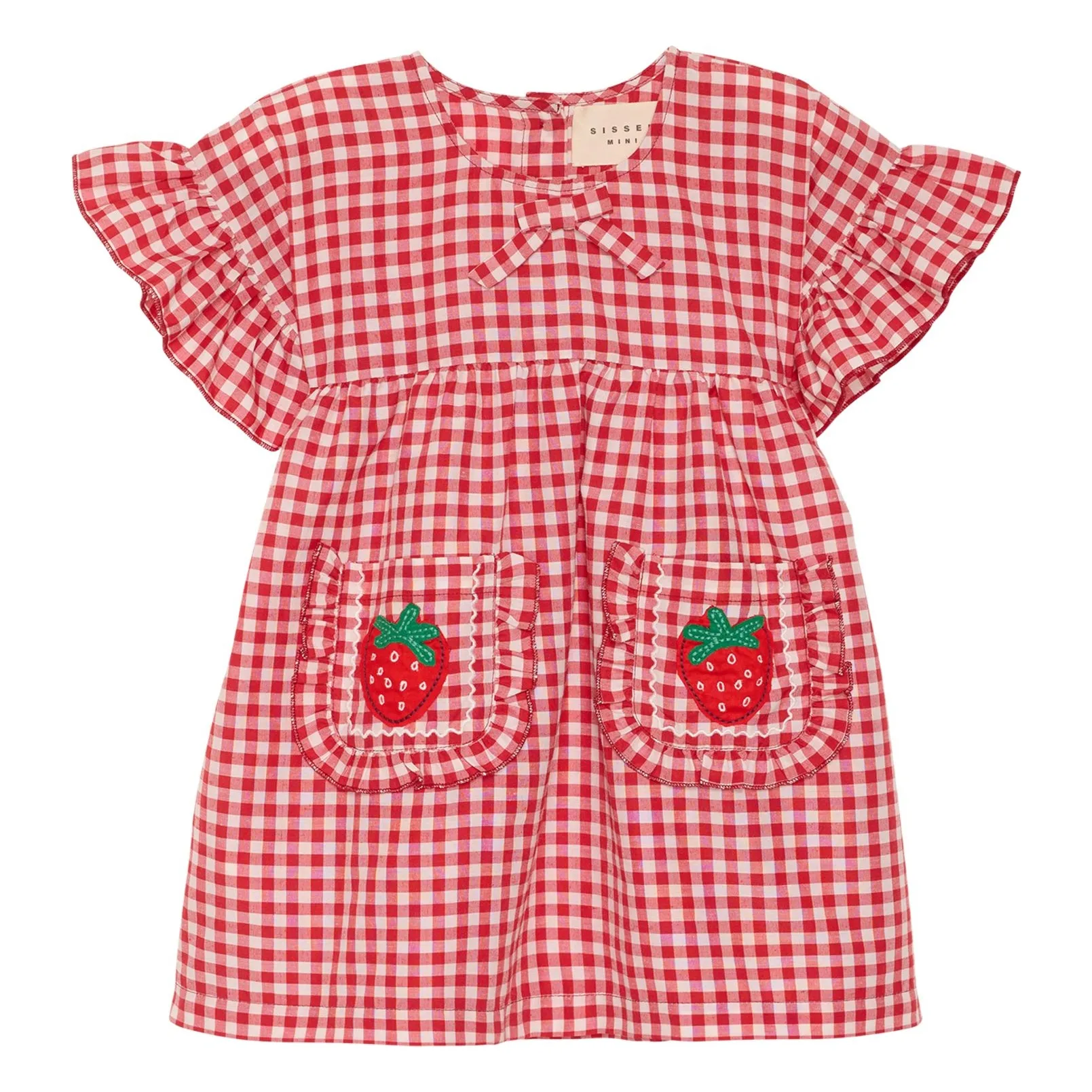 Robe Ohio Vichy - Collection Enfant | Rouge- Image produit n°0