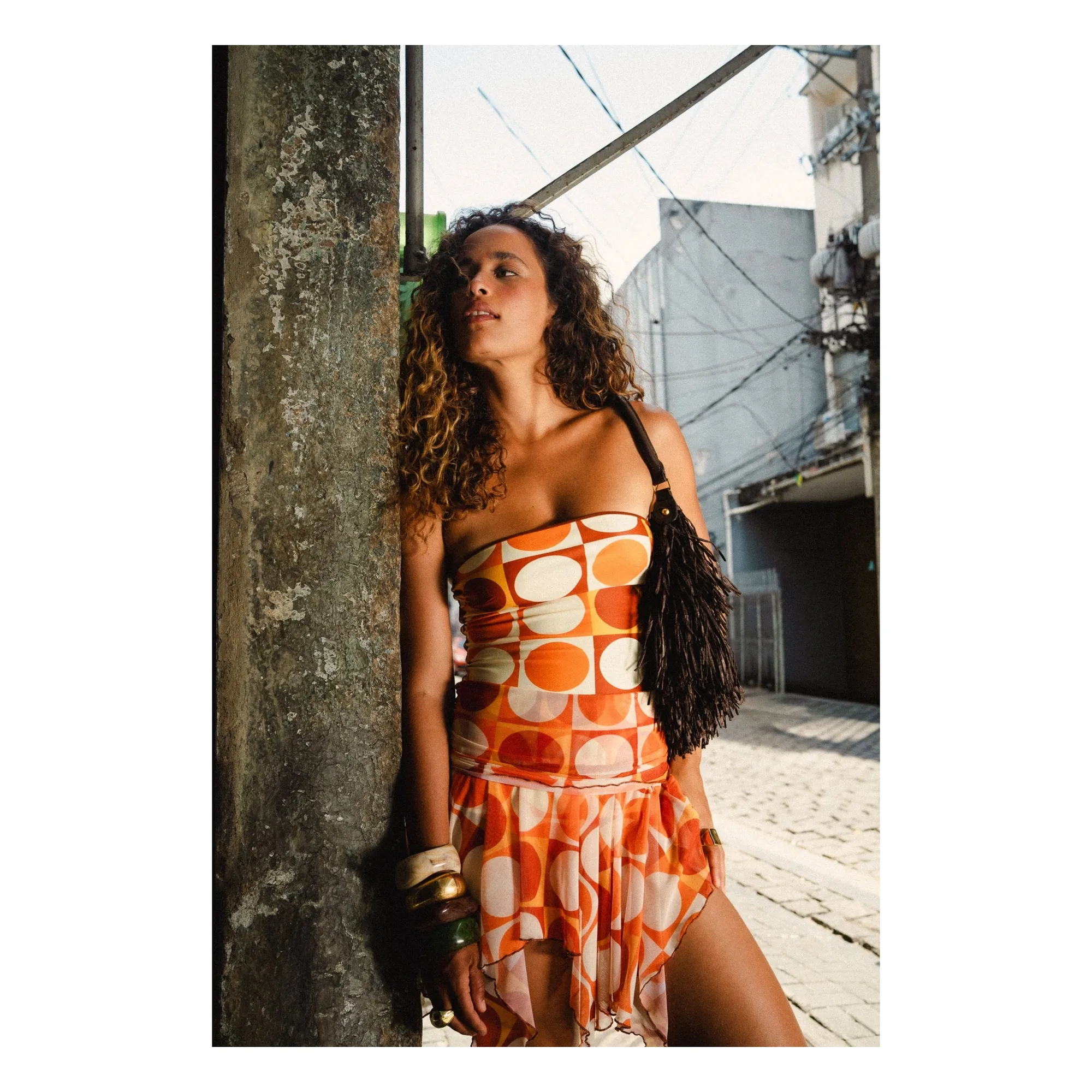Jupe Martina | Orange- Image produit n°1