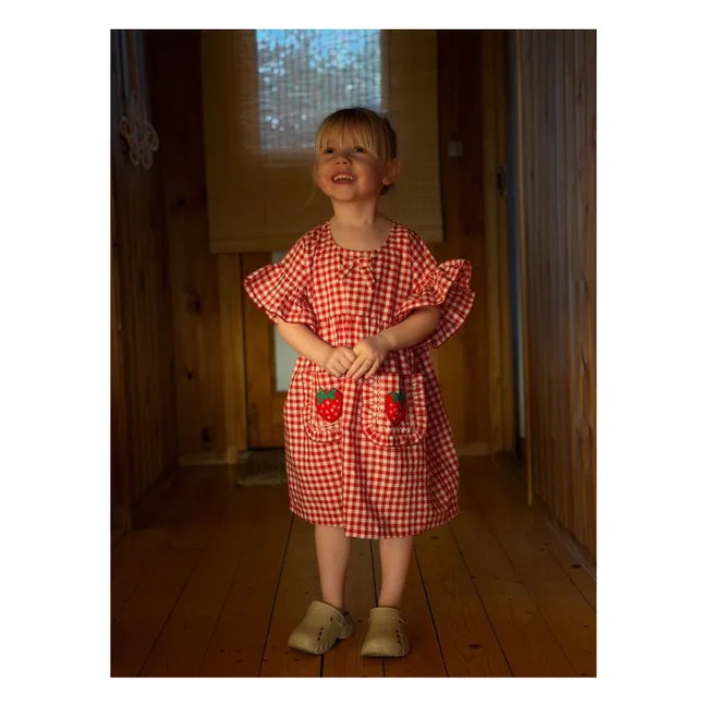 Vestido Ohio Vichy - Colección infantil | Rojo