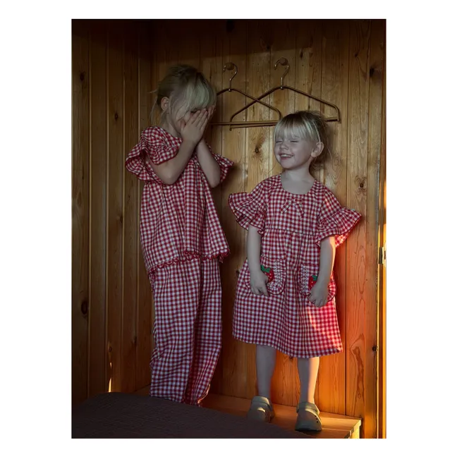 Blouse Charlène Vichy - Collection Enfant | Rouge