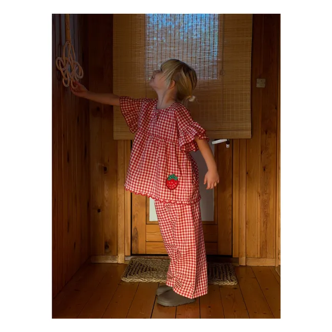 Blouse Charlène Vichy - Collection Enfant | Rouge