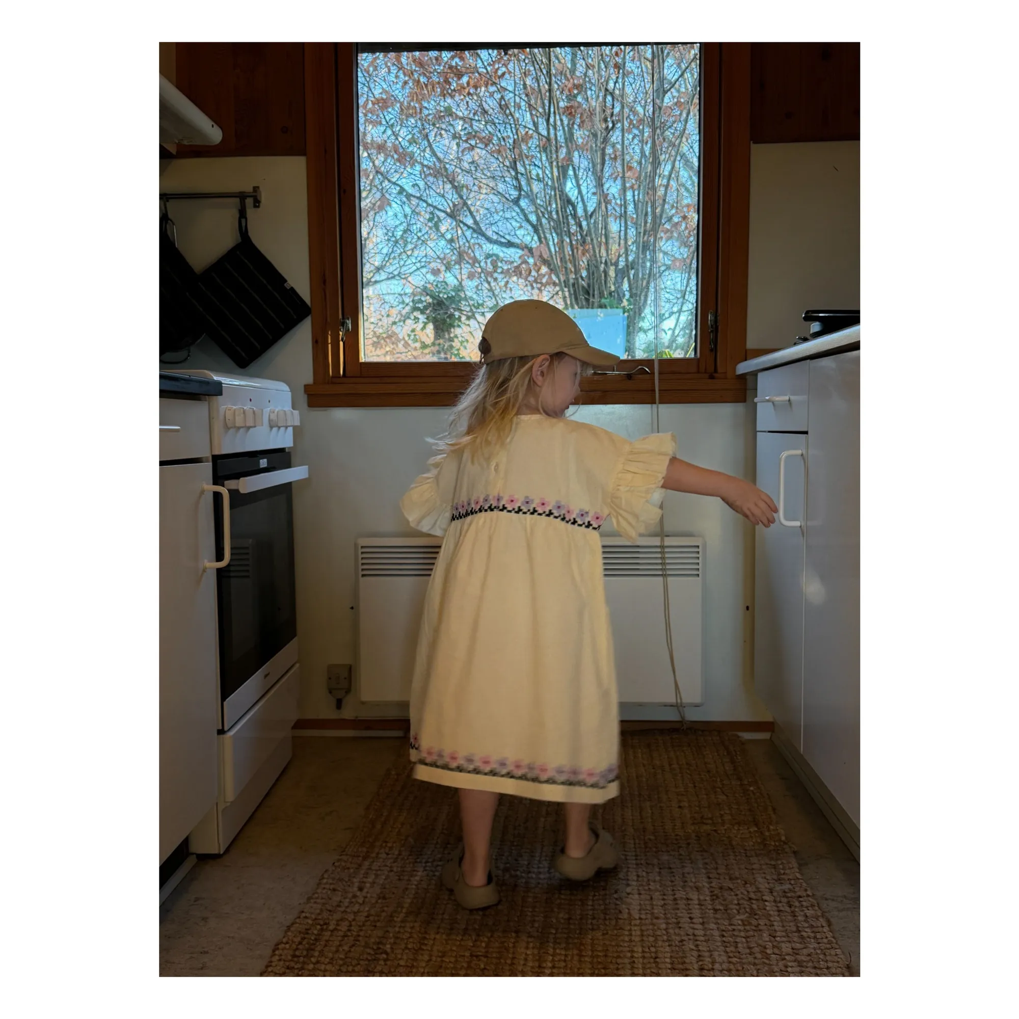Robe Ohio Coton Bio - Collection Enfant | Jaune pâle- Image produit n°4