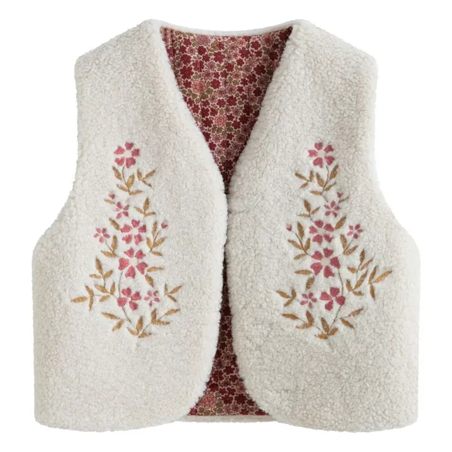 Gilet Sans Manches Réversible Victoria | Ecru