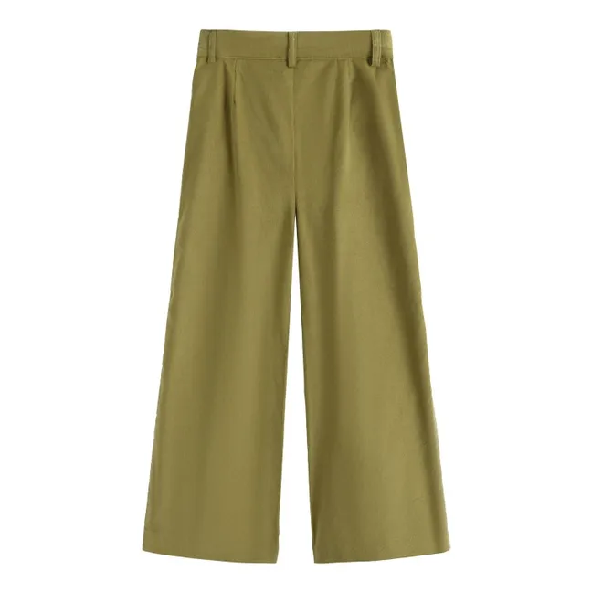 Serena Embroidered Pocket Pants | Olive